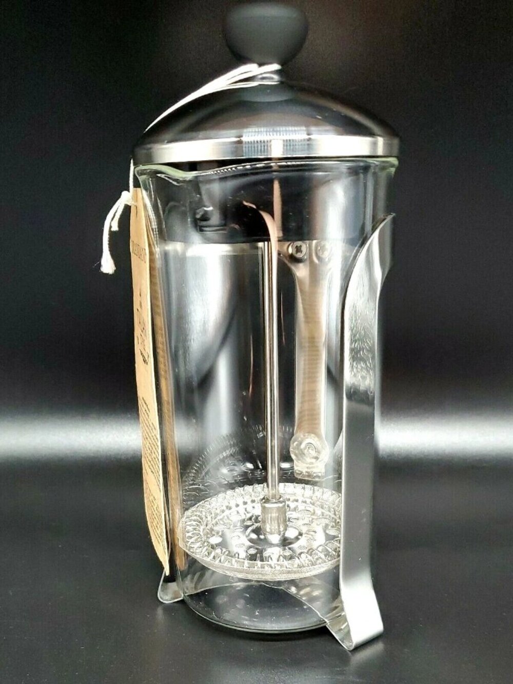 BRANDANI Coffee Tea French Press Stainless Steel Glass 100% Italian Style